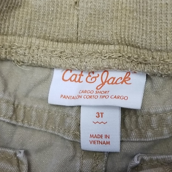Cat & Jack Khaki Uniform Cargo Shorts Bundle 3T - Picture 7 of 7